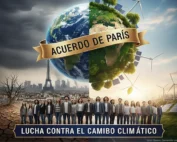 Jóvenes reflexionando sobre el Acuerdo de París y el cambio climático
