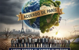 Jóvenes reflexionando sobre el Acuerdo de París y el cambio climático