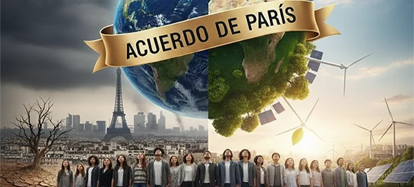 Jóvenes reflexionando sobre el Acuerdo de París y el cambio climático