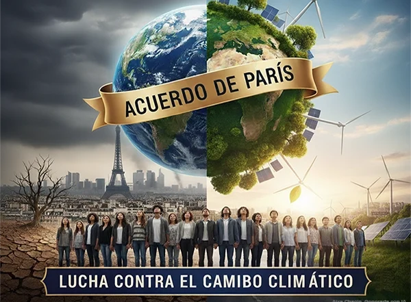 Jóvenes reflexionando sobre el Acuerdo de París y el cambio climático